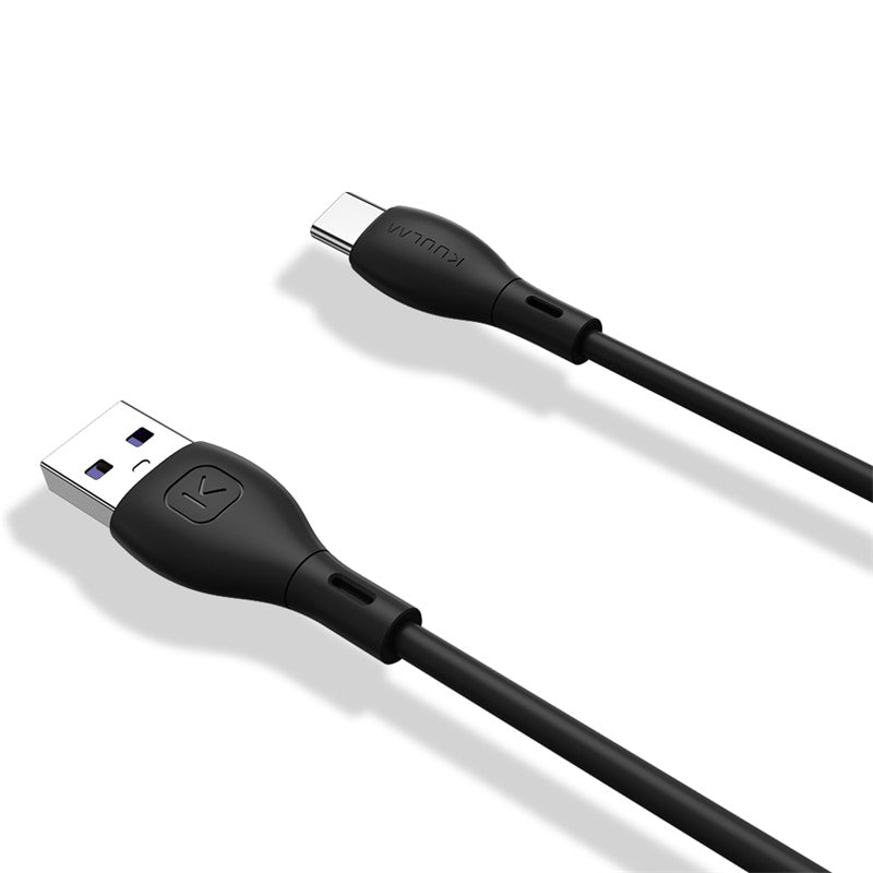 KUULAA USB Type-C 2M latauskaapeli, musta