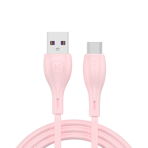 KUULAA USB Type-C 2M latauskaapeli, vaaleanpunainen