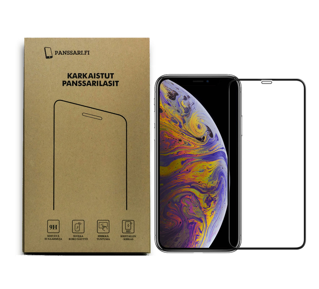 Panssarilasi iPhone X / XS / 11 Pro malleihin ekologisessa pakkauksessa